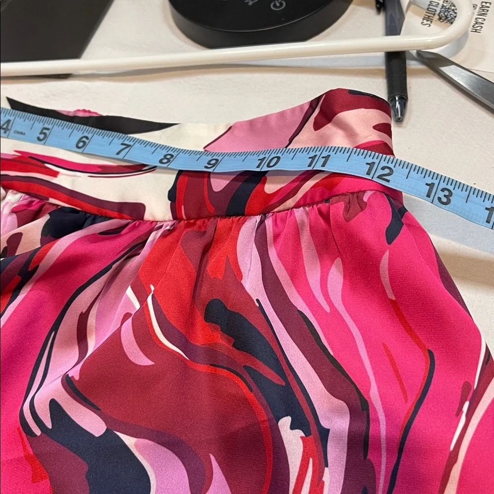 NWT Crosby by Mollie Burch Eartha Skirt Aspen Print Tiered Midi XS